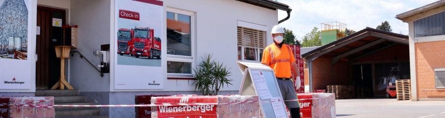 Check-In point for new safety procedures in Covid-19.