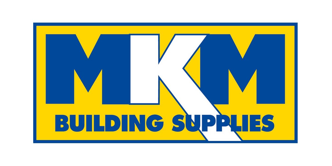 This is a company logo for MKM Building Supplies.