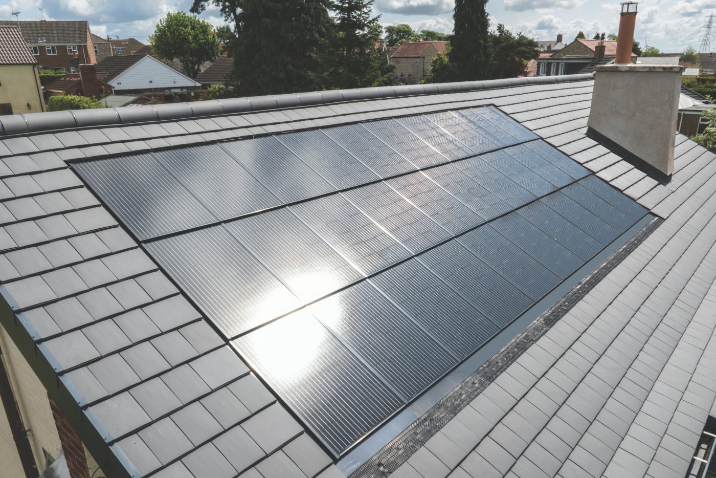 Solar roof panels