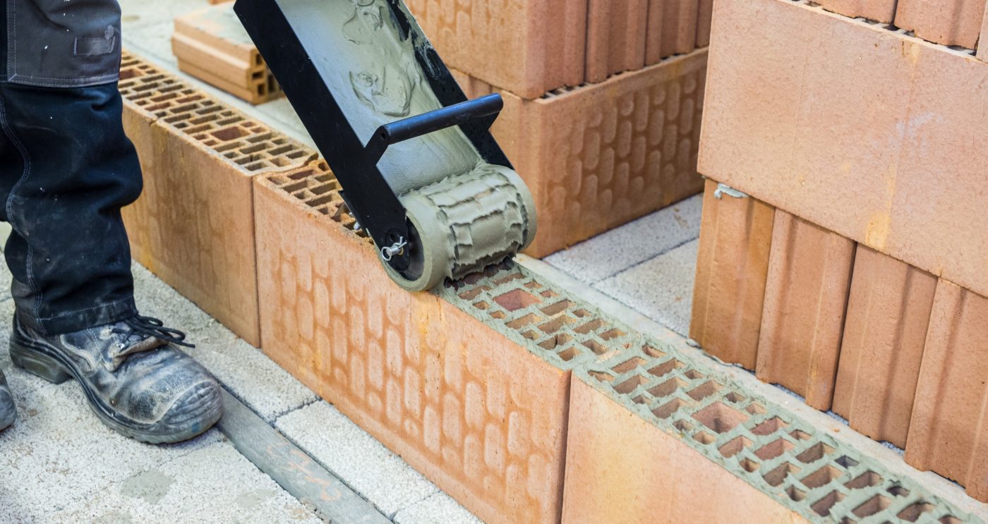 Clay block installation